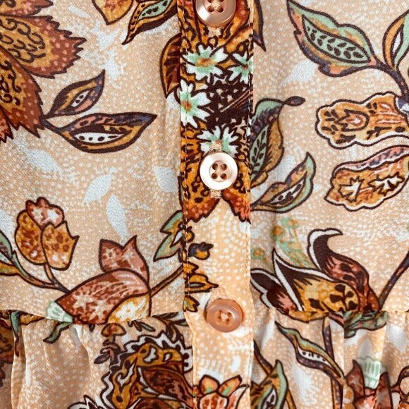 Torrid Lexie Top Floral Chiffon Multicolored Short Sleeve HI Low NWT Women's 2X - Picture 4 of 10